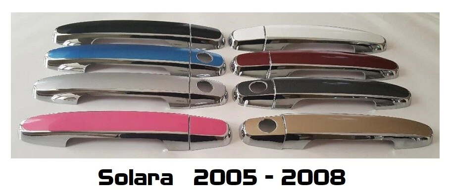Заказные цветные и хромированные накладки на дверные ручки 2005-2008 Toyota Solara ВЫ ВЫБИРАЕТЕ CLR - Изображение 1 из 4