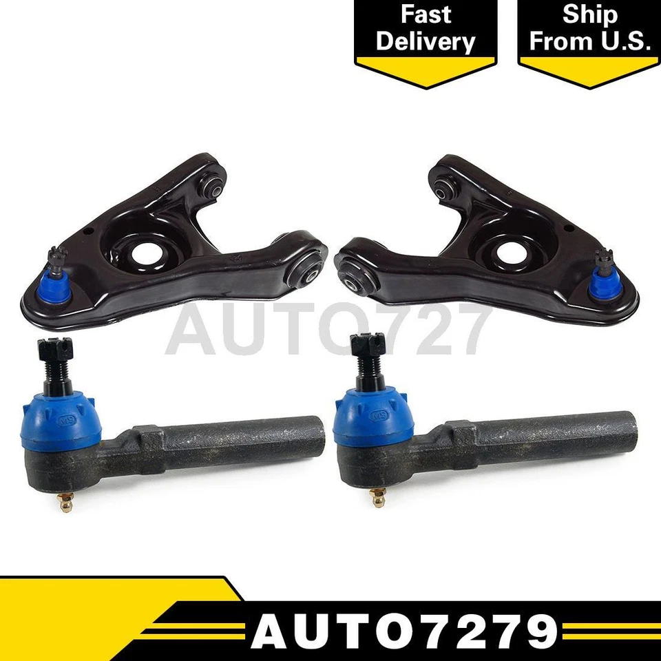 4of Front Lower Control Arm W/ Ball Joint + Outer Tie Rod End Fits Ford Mustang - Изображение 1 из 4