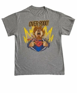 ⚡⚡⚡ Over 9000 Dragon Ball Z T-shirt Goku Vigetta - Men's Size Medium ⚡⚡⚡ - Picture 1 of 7