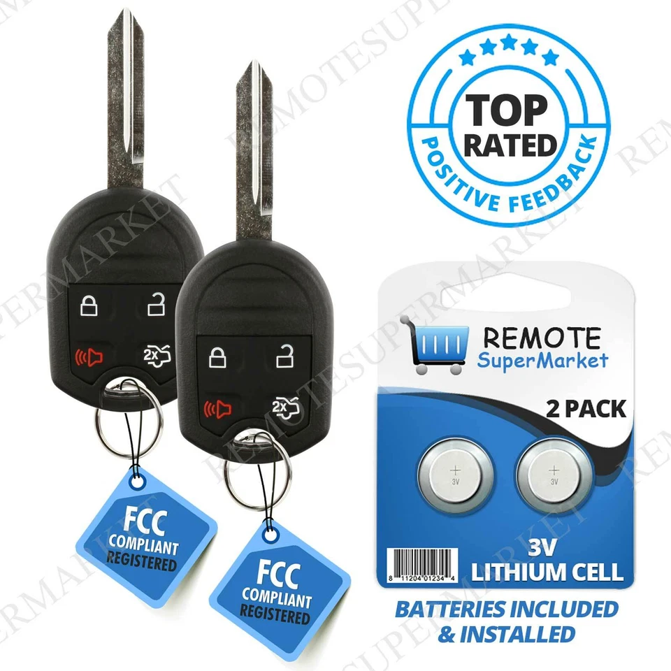 2 For 2009 2010 2011 2012 2013 2014 2015 - Ford Explorer Car Remote Key Fob - Image 1 of 1