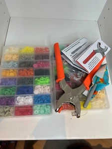 Snap Plastic Fasteners Buttons with Pliers Tool, 24 Colors, 2 boxes, great deal - Picture 1 of 12