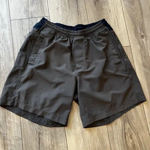 BIRD DOGS Shorts Boom Lined, Pockets, Drawstring, Gray/Blue sz L Long, 9” Inseam - Picture 1 of 10