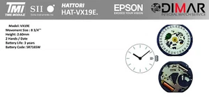 Movement HATTORI - Tmi - CALIBRE.VX19E - Picture 1 of 1