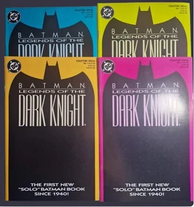 Batman Legends of the Dark Knight #1 Complete Set 4 Colors '89 w/ Shocker Poster - Picture 1 of 1