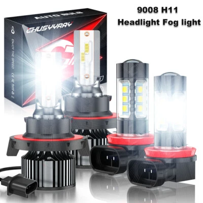 Combo de faros antiniebla altos/bajos 6000K 4 piezas LED para Suzuki XL-7 2007-2009 Foto 1 de 4