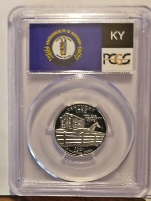 2001 S State Flag Label Kentucky Silver Quarter PCGS PR70DCAM - Image 1 of 2