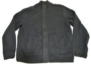 APT 9 Mens Jacket Full Zip Mock Neck Long Sleeve Pockets Knit Black Size Large - Picture 1 of 8