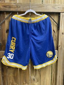 Golden State Warriors Shorts Men's XL Blue NBA Basketball Stephen Curry