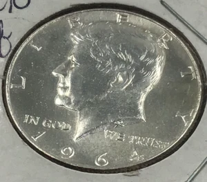 Gema de medio dólar conmemorativa Kennedy 1964 plata BU - Imagen 1 de 2
