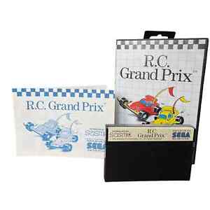 R.C. Grand Prix Sega Master System - 1990 - Case & *White Label* Cartridge RARE