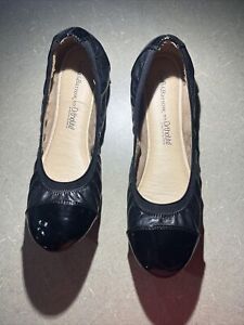 Croft & Barrow Ortholite Womens Black Patten Leather Flats  Size 8.5  8 1/2