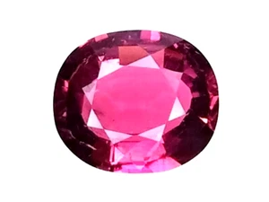 2,13 CTS rosa rosso rubelite naturale (tormalina) taglio ovale pietre preziose sfuse - Foto 1 di 3