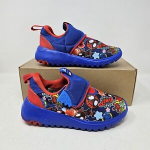 Chaussures à enfiler faciles Youth Adidas Suru 365 Spiderman / bleu rouge / GY6682 / taille 2