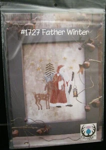 THISTLES #1727 FATHER WINTER CROSS STITCH PATTERN   BY LIEZBETH COTTSCHALL  2017 - Picture 1 of 3