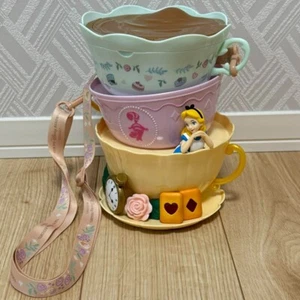 Alice nel paese delle meraviglie secchio popcorn Tokyo Disney Resort Land TDL dal Giappone usato - Foto 1 di 2