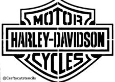 Harley Logo Stencil Durable & Reusable Stencils 7x4 Inch FREE SHIPPING