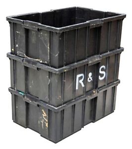 16 Kunststoffbehälter 60x40x22 cm stapelbar Lagerkiste Transportbox Behälter Box