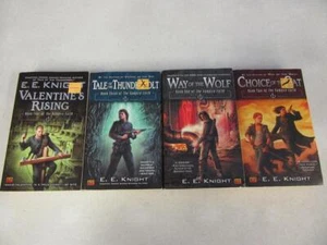 Lot (4) EE E E KNIGHT Science Fiction Book VAMPIRE EARTH SERIES #1-4 Way Of Wolf - Picture 1 of 1