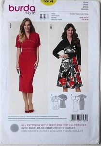 Burda Style 6504 Misses Dress Top Kleid Vestido Sewing Pattern Sz 8-18 - Picture 1 of 1