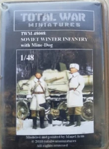 MODELLISMO - Soviet Winter Infantry with Mine Dog - Total War 1/48 - Imagen 1 de 1