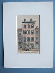 1861 Raising of House No. 39 White St. N.Y. by Brown & Adams Lith. Geo. Hayward - Picture 1 of 2