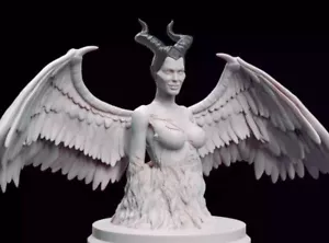 Figura de busto de resina de 60 mm modelo impresión 3D del busto de la bruja maldición - Imagen 1 de 2
