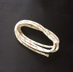 Round Cotton Wick for Oil Lamp - approx 5mm width - 1 metre length - pink stripe - Picture 1 of 2