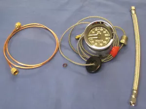 MG MGB MGC DUAL OIL WATER GAUGE CENTIGRADE INC COPPER OIL PIPE AND S/S HOSE - Picture 1 of 2