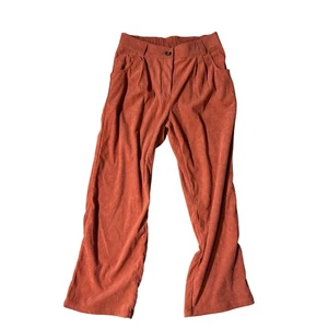 Halara Orange Corduroy Wide Leg Pants Size M - Picture 1 of 4