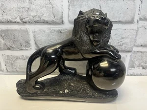 Lion paper weight mini statue figure vintage Wony 6” Marbel Stone - Picture 1 of 10