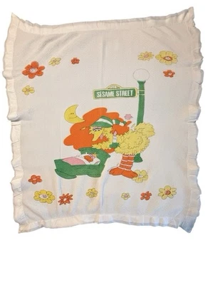 复古芝麻街大鸟毛毯热华夫格针织尼龙装饰 — 第 1/4 张图片