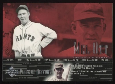 2002 Upper Deck Piece of History Mel Ott New York Giants #72 - Image 1 of 2