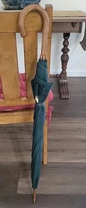 Vtg Polo Ralph Lauren Umbrella Vintage Ralph Lauren Green fabric Doorman 40" - Picture 1 of 11