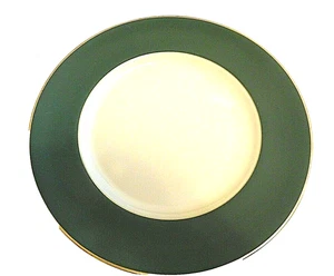 Plato de Cena Franciscano Fino China EE. UU. Patrón Palomar Jade Verde Oscuro - Imagen 1 de 4