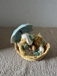 Cherished Teddies 1992 Friends Are Never Apart Figurine Bethe & Blossom #950564 - Picture 1 of 6