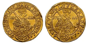 TEDESCO S. Sassonia-Albertina. Giovanni Giorgio I 1617 Ducato NGC MS62 FR.-2663 - Foto 1 di 1