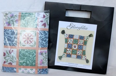 Glorafilia Needlepoint Tapestry Patchwork Cushion Kit Brand New Sealed Wool - Image 1 of 4