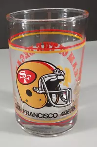 Vintage San Francisco 49ers Team of the Decade 12 oz Trinkglas 1980er NFL - Bild 1 von 4