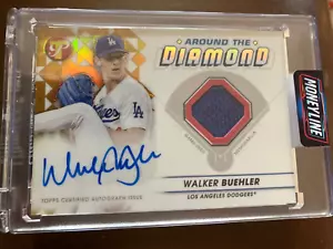 2023 Topps Walker Buehler Pristene Baseball Autograph Relic Card 11/50 - Picture 1 of 2
