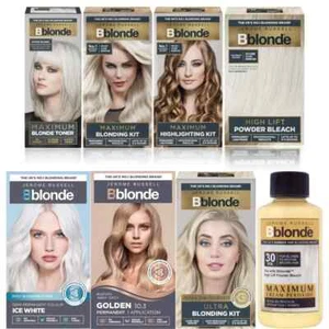 Jerome Russell Bblonde Maximum Blonding, HighlightingKit,Toner orCream Peroxide - Picture 1 of 74