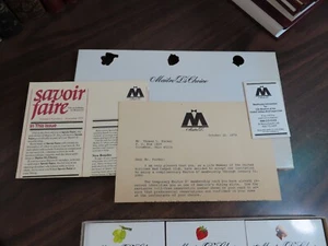 Nostalgia - Maitre D's Choice Dining Club Intro Newsletter Restaurant Guides - Imagen 1 de 5