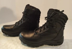 Bates Vibram Tactical Boots Women’s Size 8 Black Side Zip And Laced Up - Picture 1 of 10