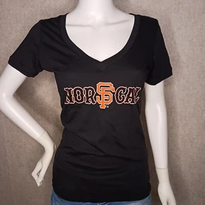Nor Cal San Francisco Giants Short Sleeve Womans T Shirt Size Medium Black MLB - Picture 1 of 7
