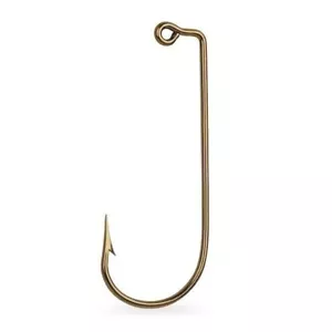 1000 - Mustad Jig Hooks 90° #4 Bronze Panfish Jighead 32750-BR-4-1000 BULK LOT - Picture 1 of 6