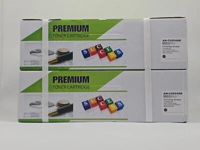 Canon 054 Black Toner Cartridge imageCLASS MF640C LBP620C Series NEW 2 PACK - Image 1 of 4