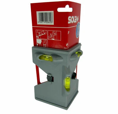 SOLA Pfosten-Wasserwaage Winkelwasserwaage  Pfostenwasserwaage Pfostenwaage JP - Bild 1 von 3