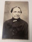 Antique Photo On Board CDV Woman in Dress All In Black. Late 1800?s 2.5? X 4?