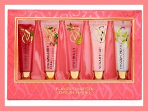 NEW Victoria's Secret Flavor Favorites 5 Lip Gloss Gift Set Limited Edition