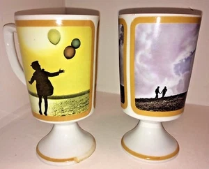 Juego de tazas de café con patas de globo Japón pareja peculiar marcado R0039 caprichoso Kawaii - Imagen 1 de 6