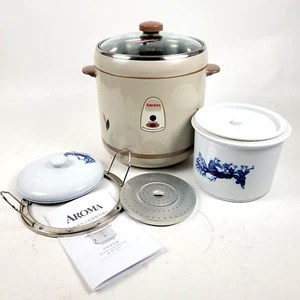 Aroma 5qt Multi-Functional Electrochromic Cooker Chinese Stewing Steamer Rice - Picture 1 of 8